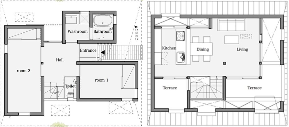 Small japanese  house plans House design plans