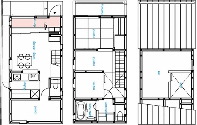 Nakano Fireproof Wooden House  by Masashi Ogihara