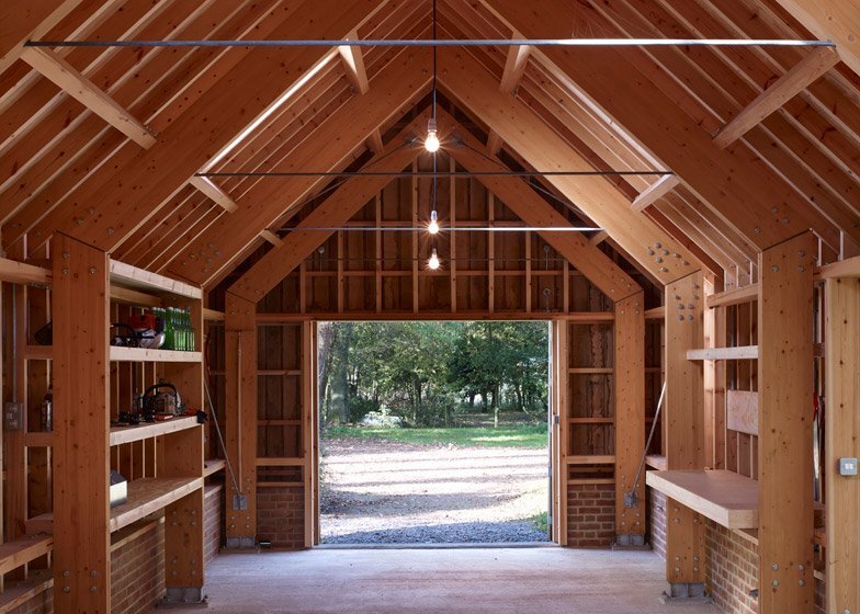 Long Sutton Studio - Cassion Castle Architects - Tom Lloyd - Entrance Timber Frame- Humble Homes