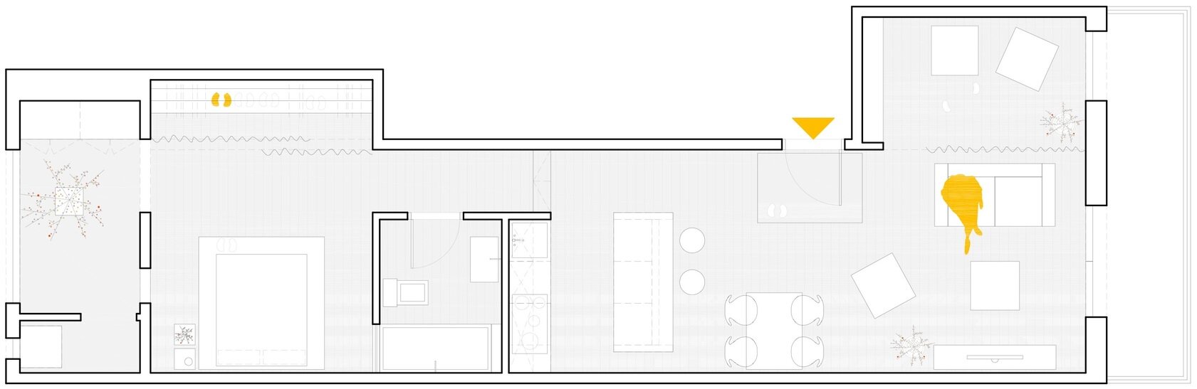 Les Corts - Apartment Renovation - Sergi Pons - Barcelona - Spain - Floor Plan - Humble Homes