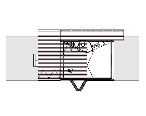 Recreational Island Home - Small House - 2by4-architects - Bruekelen - Floor Plan - Humble Homes