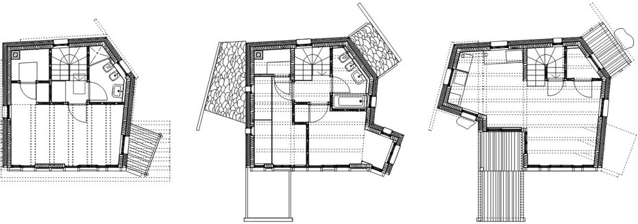 Solar House - Solar Powered Home - Studio Albori - Italy - Floor Plans - Humble Homes