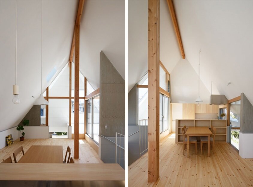 HouseAA - Small House - Moca Architects - Nara City - Living Area - Humble Homes