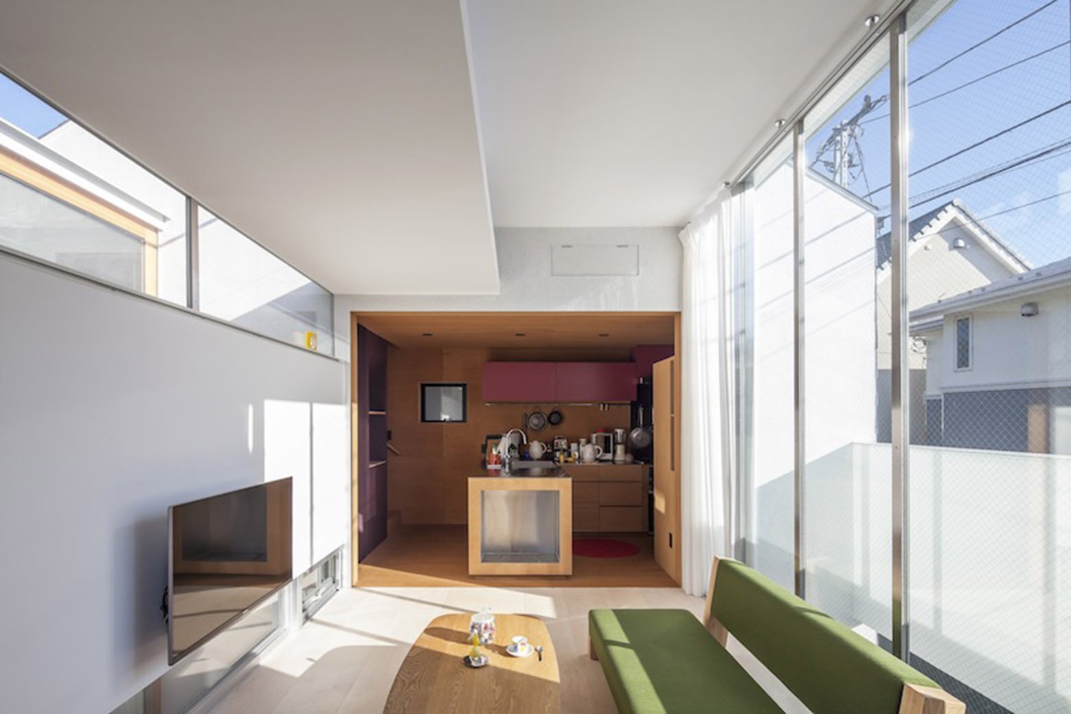 A Split Level Small House In Tokyo For A Young Couple