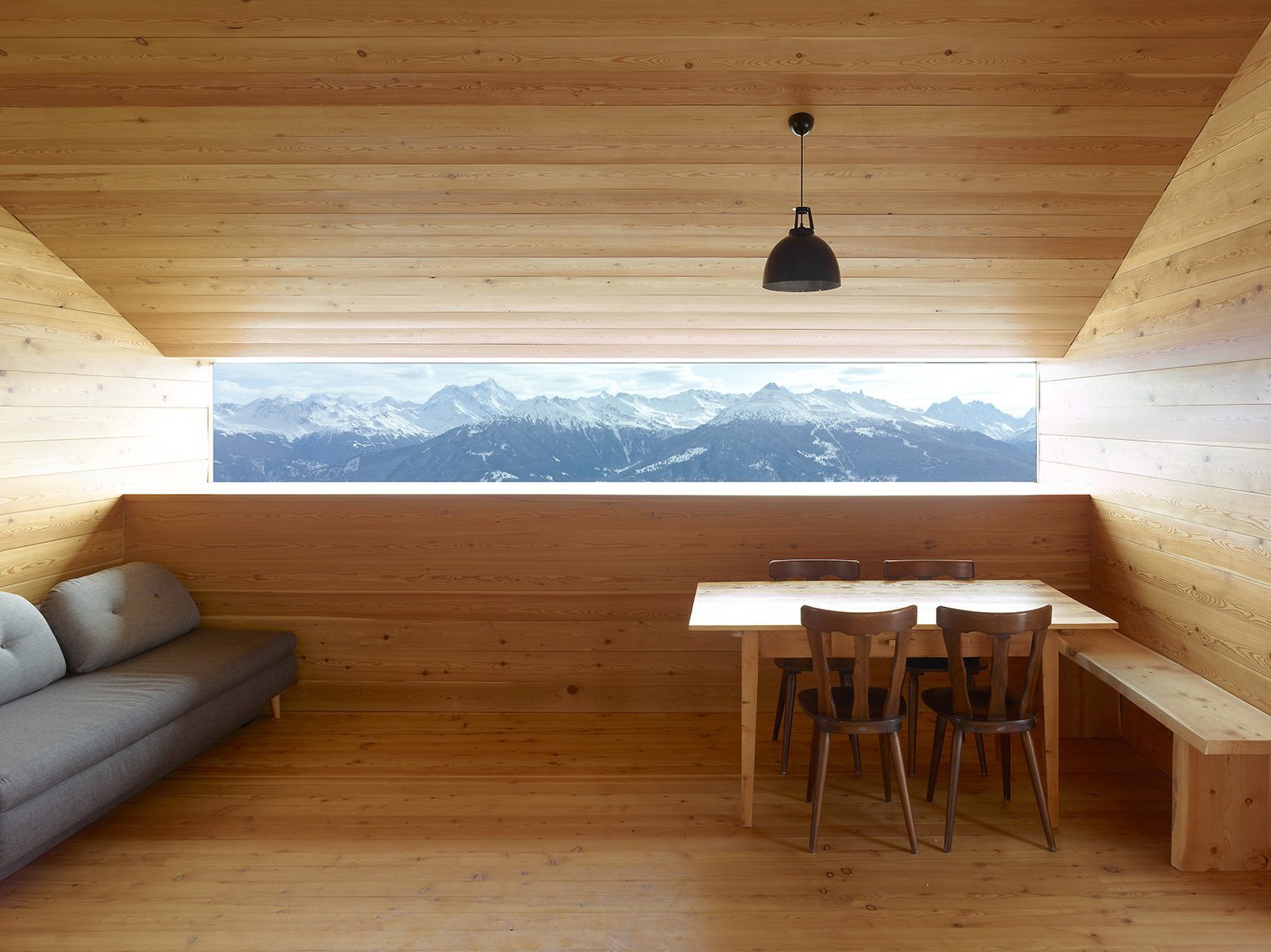 Gaudin House - Small Cabin - Savioz Fabrizzi Architectes - Switzerland - Window View - Humble Homes