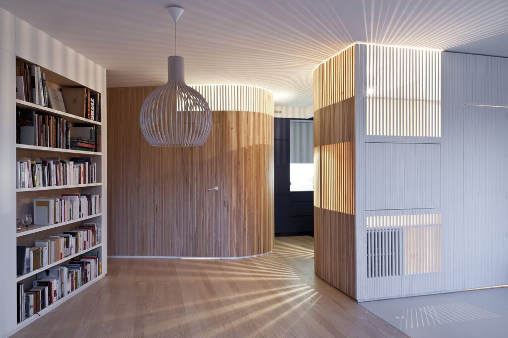 Home Renovation - Small Apartment - Julien Joly Architecture - Paris - Timber Slat Partitions - Humble Homes