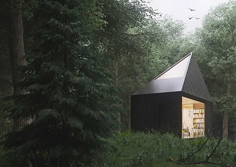 A Small Contemplative Forest Retreat By Tomek Michalski