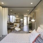 White Stone Studios - Tiny House - Benjamin Hall Design - Arizona - Bedroom and Living Area - Humble Homes