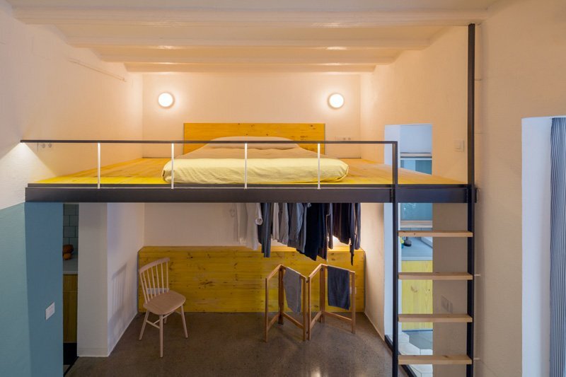 G-Roc Apartment - Nook Architects - Barcelona - Lofted Bed 2 - Humble Homes