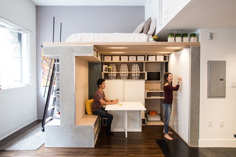 Domino Loft - ICOSA and Peter Suen - San Francisco - Desk - Humble Homes