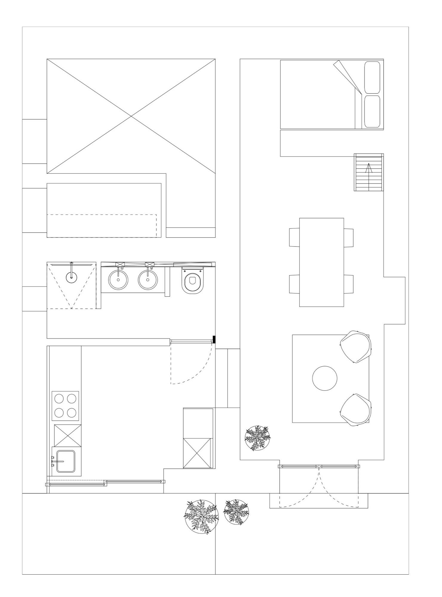 The Little House in the Campo - Standard Studio - Spain - Floor Plan - Humble Homes