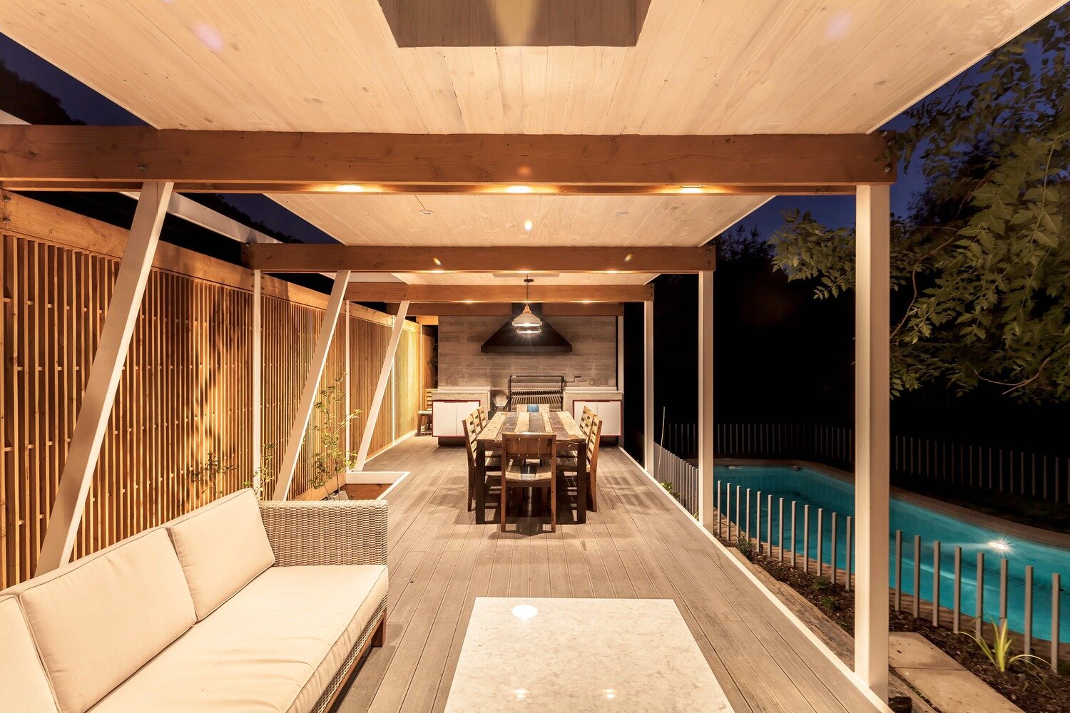 Pergola Pavilion - PAR Arquitectos - Chile - Living Area - Humble Homes