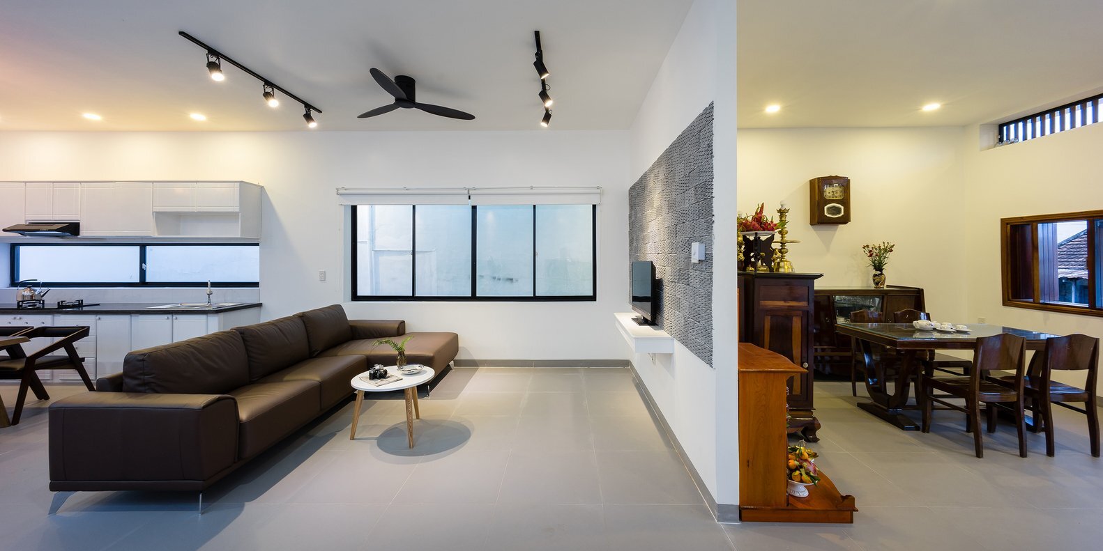 TP House - Sawadeesign Studio - Vietnam - Living Room and Worship Area - Humble Homes