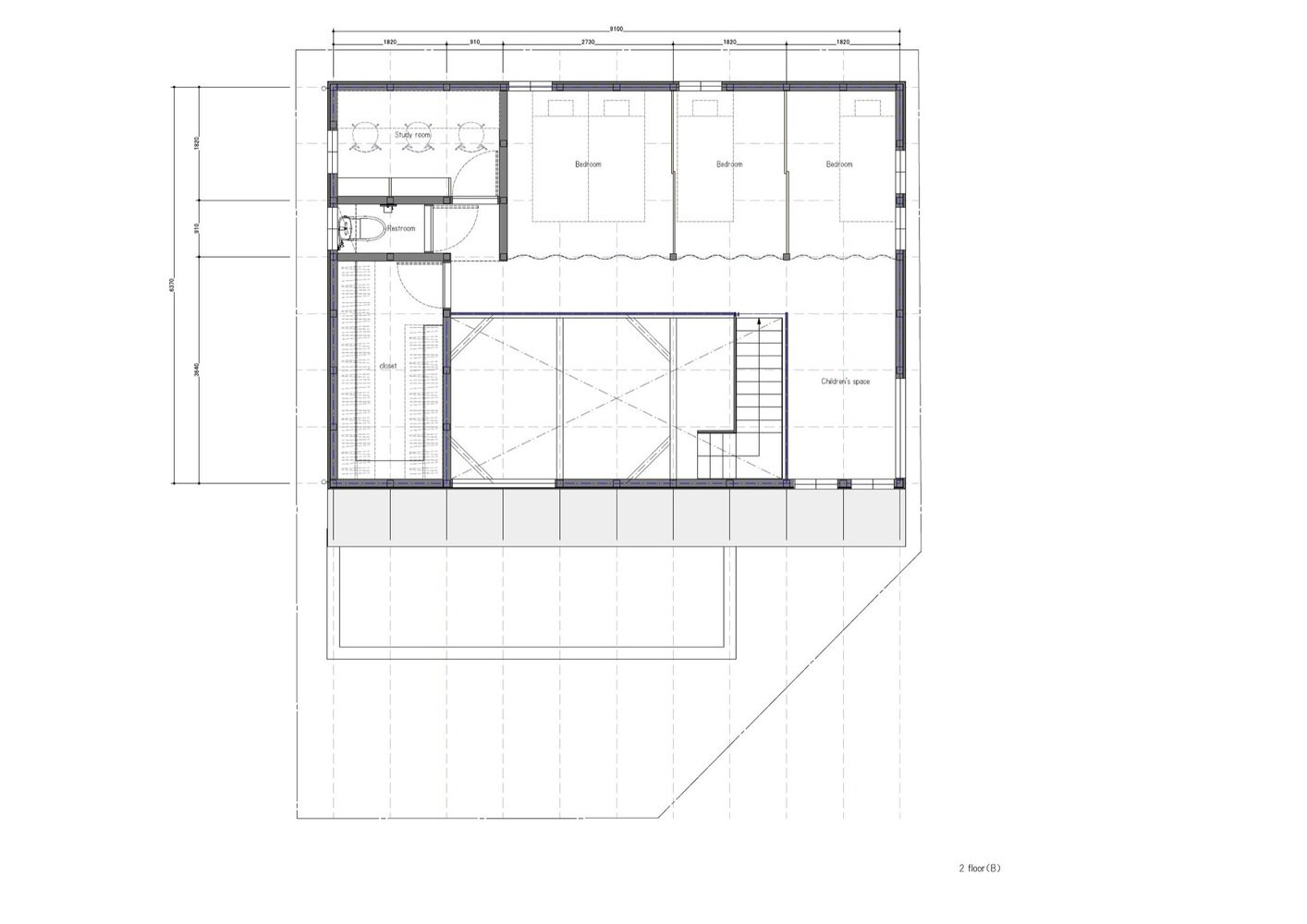 S-House - Coil Kazuteru Matumura Architects - Japan - Floor Plan 2 - Humble Homes