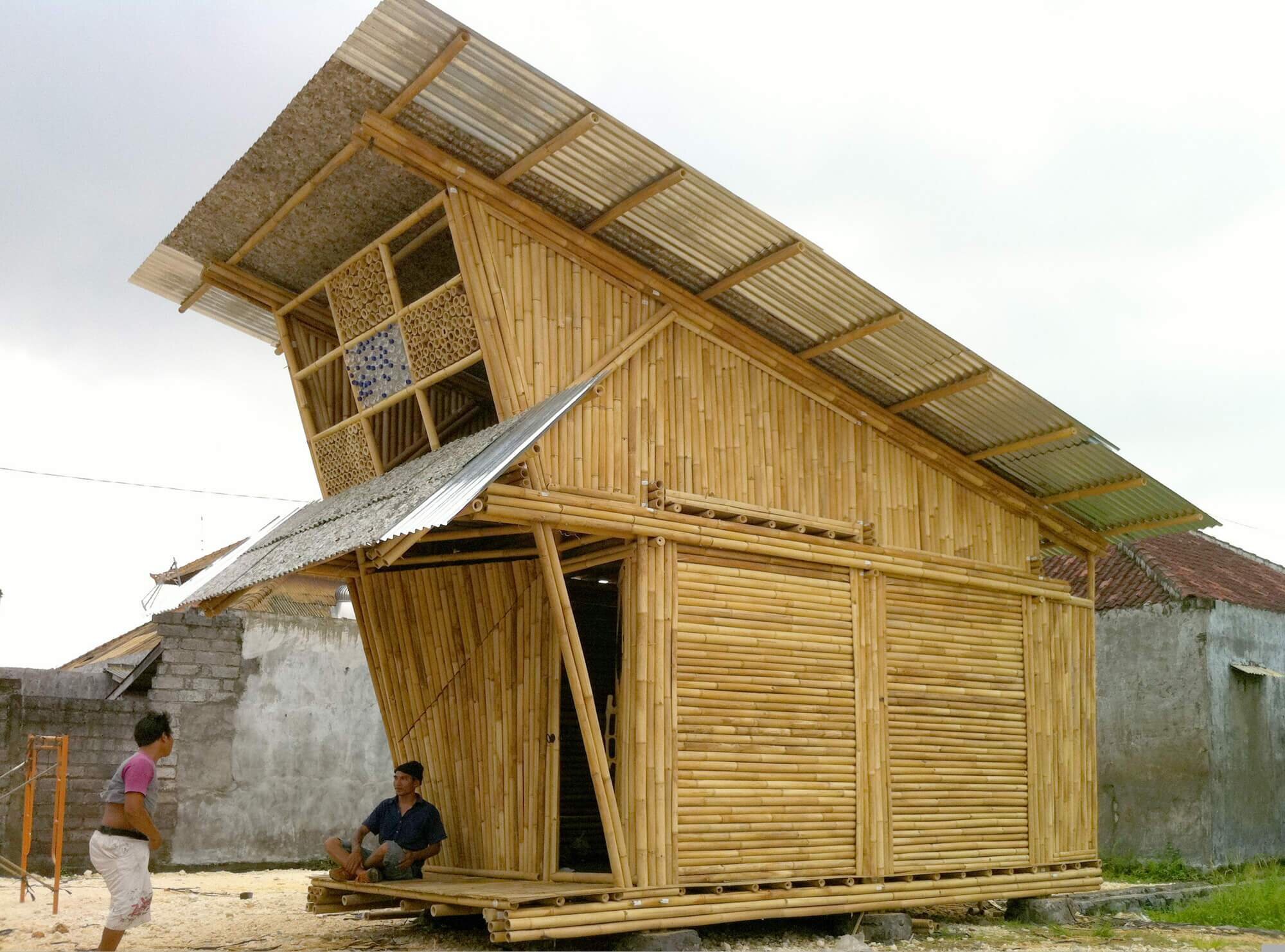 Ibuku Create A Series Of Low Tech Bamboo Shelters For A Recycling Plant In Indonesia